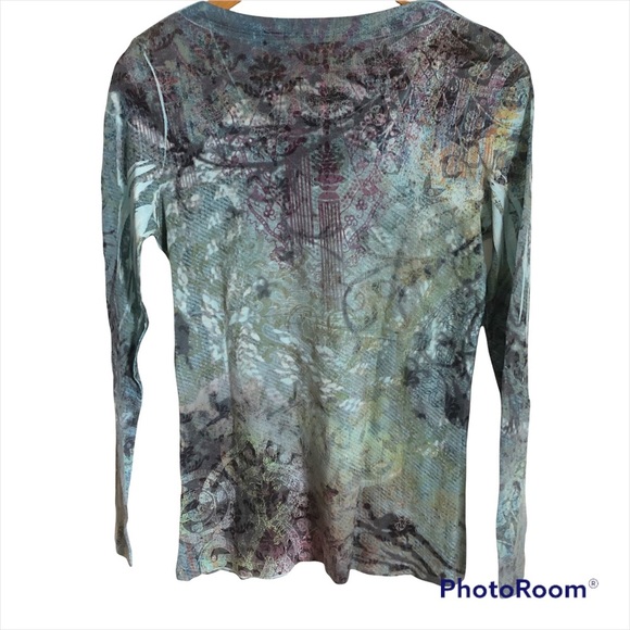 🍃 b. friends Long Sleeve Top Multicoloured with embellishment M - Picture 5 of 8